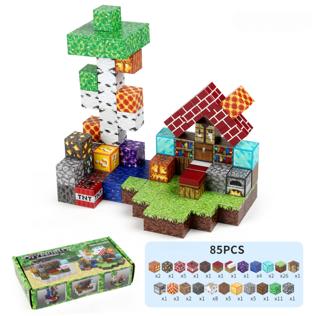 Magnectic Blocks - DIY World 85 pieces