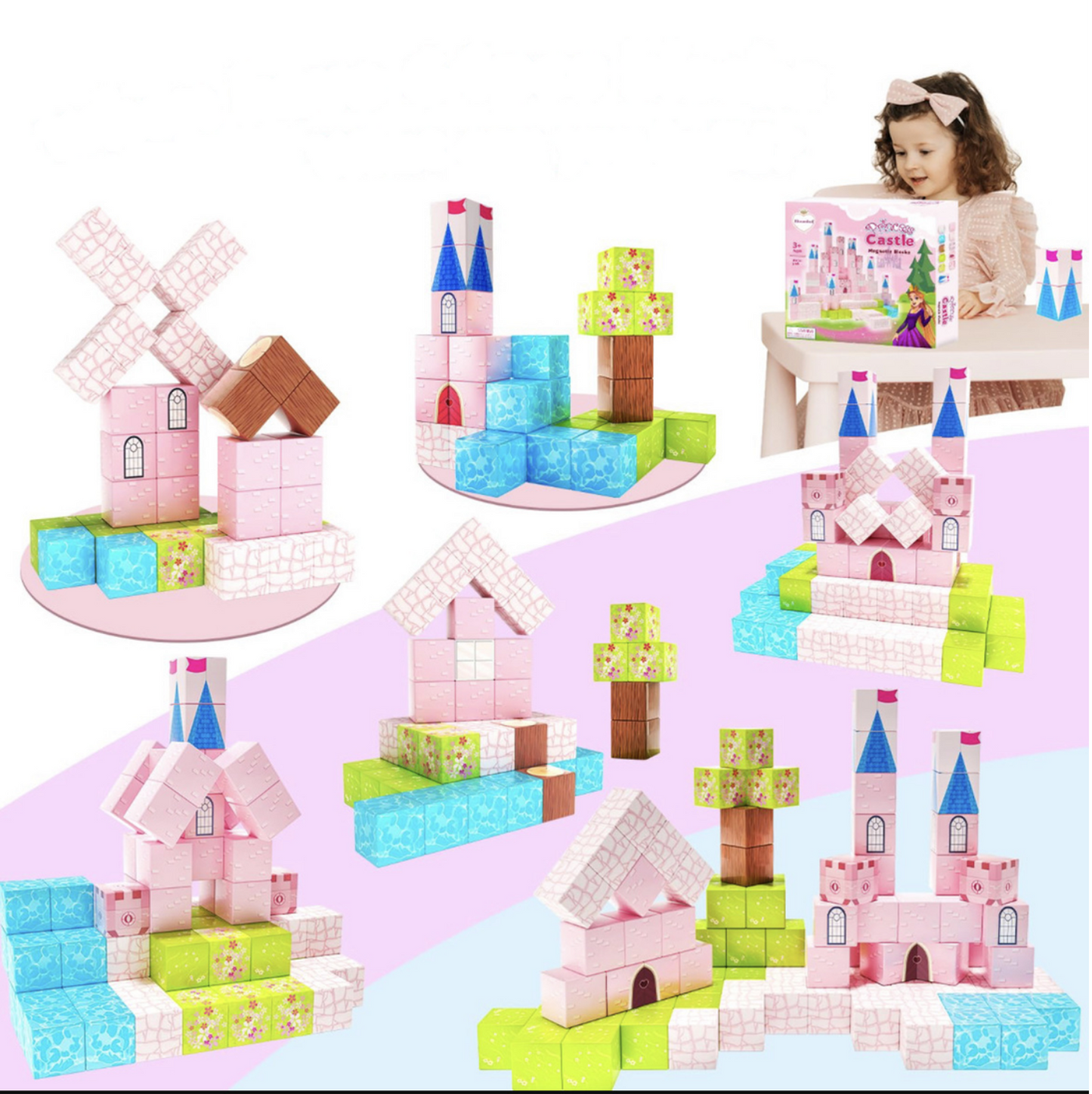 Magnectic Blocks - Princess Theme 72 pieces