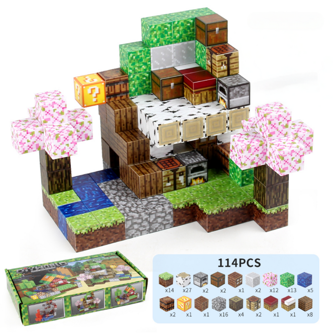 Magnectic Blocks - DIY World 114 pieces